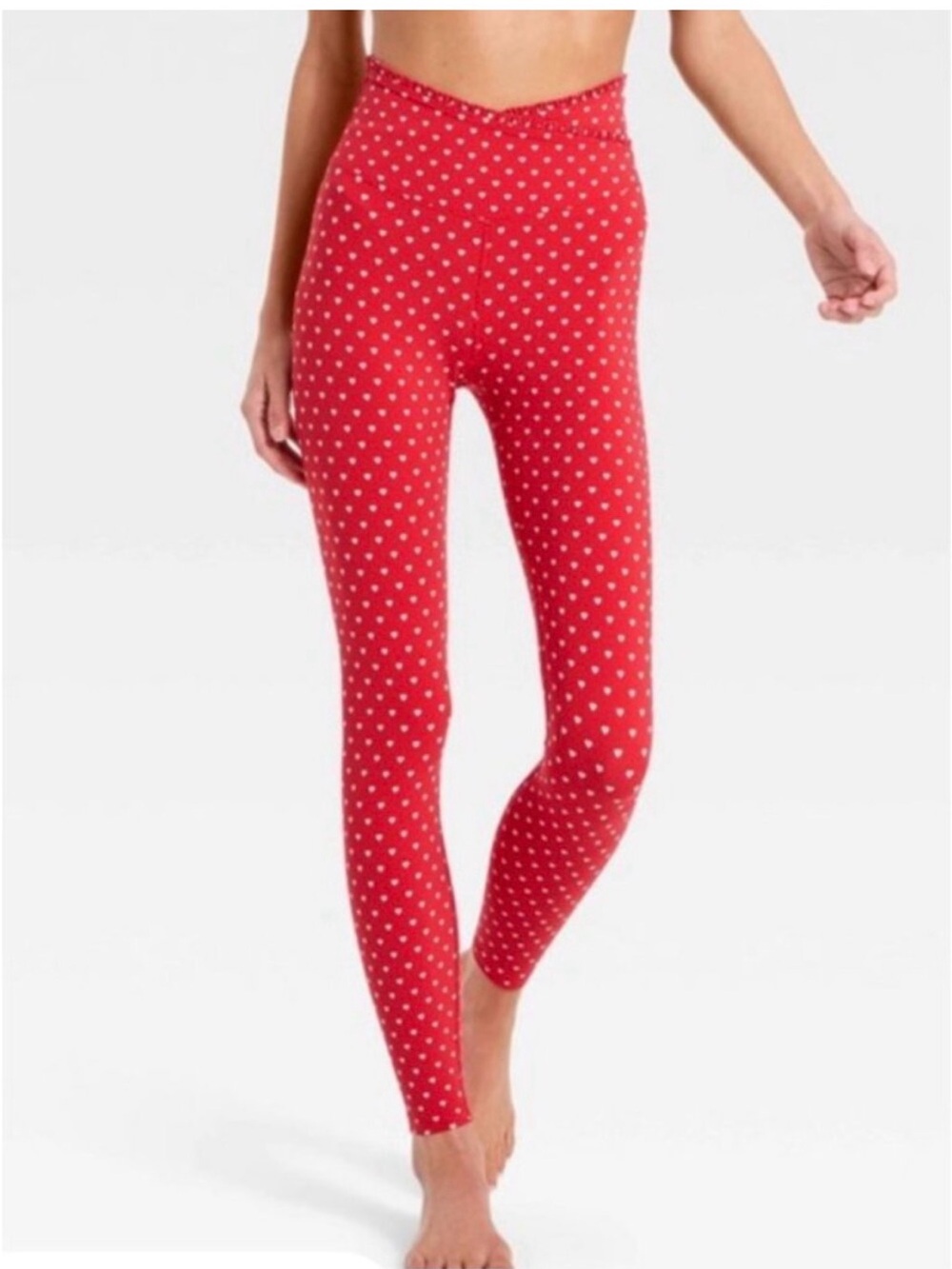 Target Red Polka Dot Full-Length Leggings